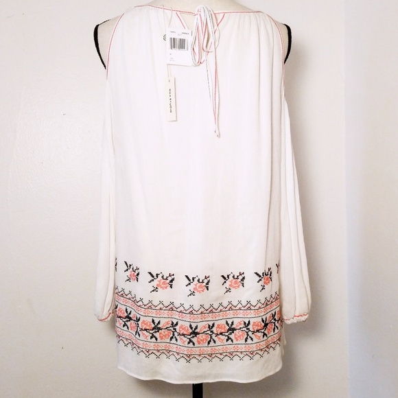 ❄️ Removing 1/1❄️NWT Max Studio Boho Top - Picture 5 of 7